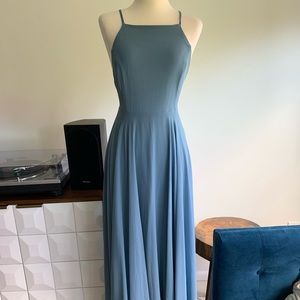 Lulu’s Mythical Kind of Love Slate Blue Maxi Dress